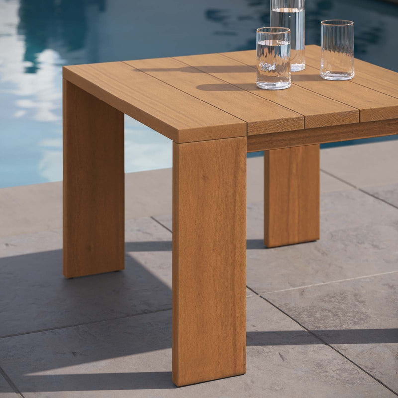 Tahoe Outdoor Patio Acacia Wood Side Table