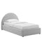 Resort Upholstered Fabric Arched Round Platform Bed