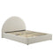 Resort Upholstered Fabric Arched Round Platform Bed