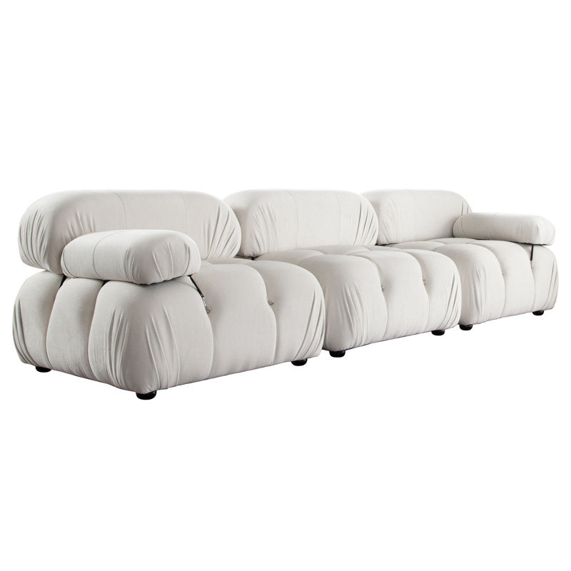 Mario Bellini Inspired Velvet Tufted Sofa