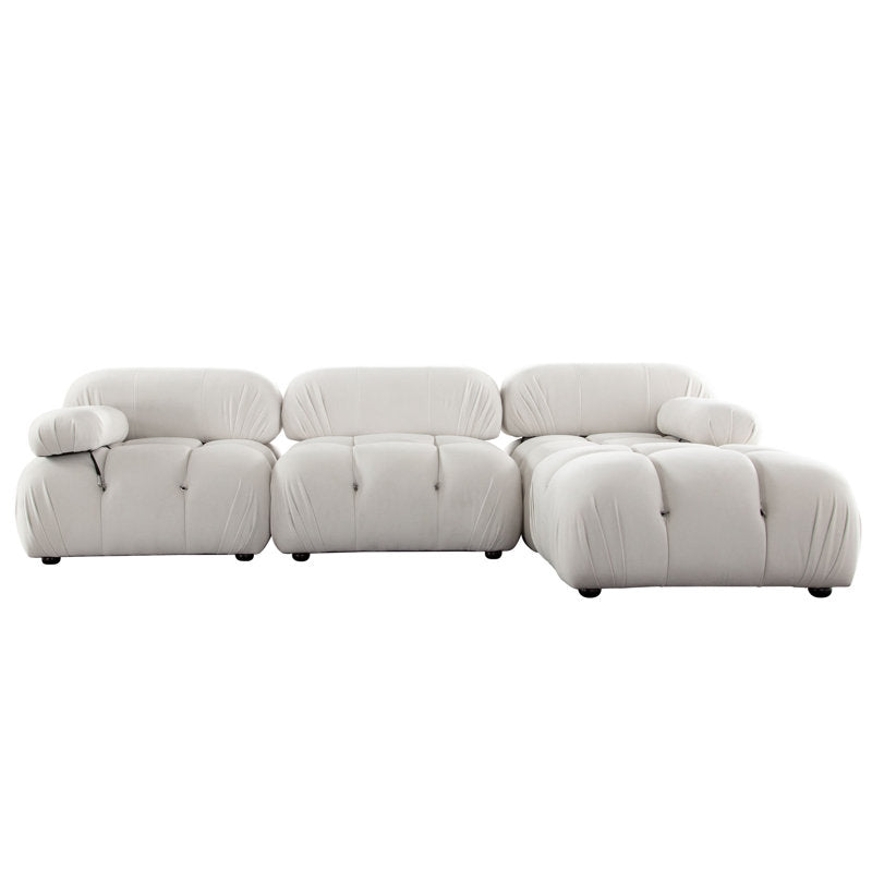 Mario Bellini Inspired Velvet Tufted Sectional