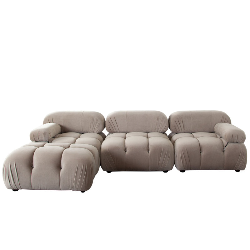 Mario Bellini Inspired Velvet Tufted Sectional