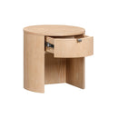 Marlow Wood Round Nightstand