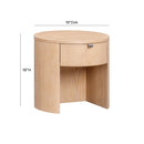 Marlow Wood Round Nightstand