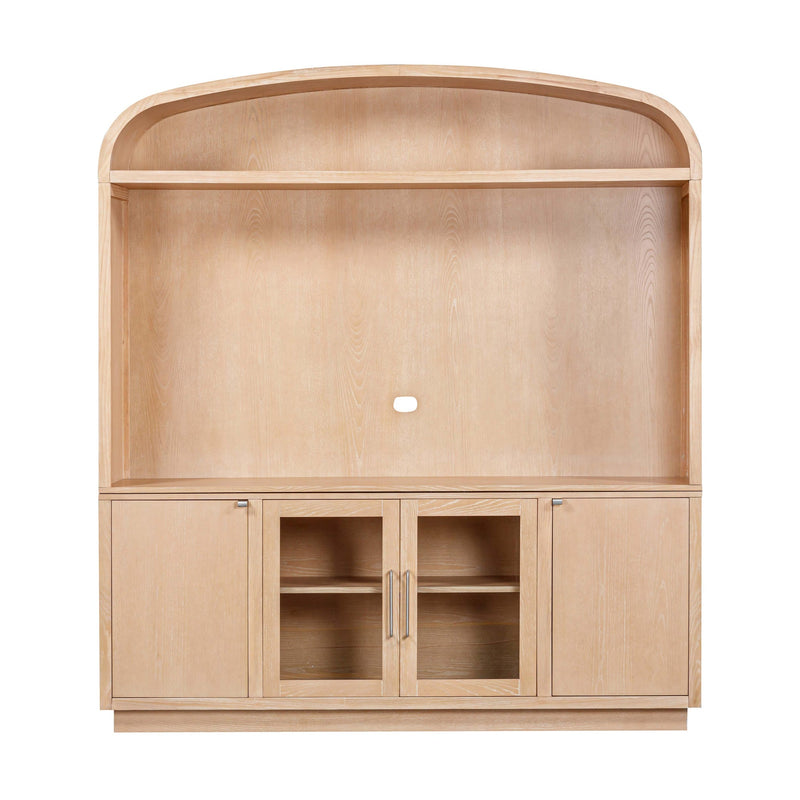 Marlow Natural Wood Entertainment Center