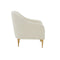 Serena Velvet Accent Chair with Brass Legs