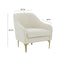 Serena Velvet Accent Chair with Brass Legs