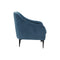 Serena Velvet Accent Chair with Black Legs