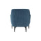 Serena Velvet Accent Chair with Black Legs