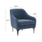 Serena Velvet Accent Chair with Black Legs