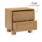 Miles Natural Rubberwood Nightstand