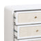 Patty White Rattan 6 Drawer Dresser