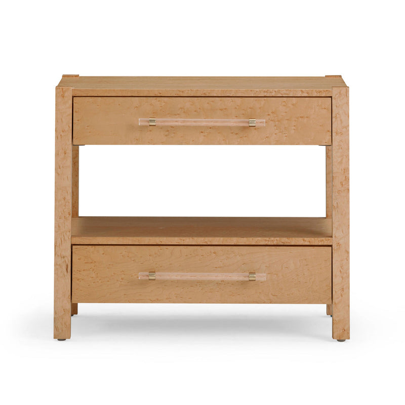 Brandyss Birdseye Maple 2-Drawer Nightstand