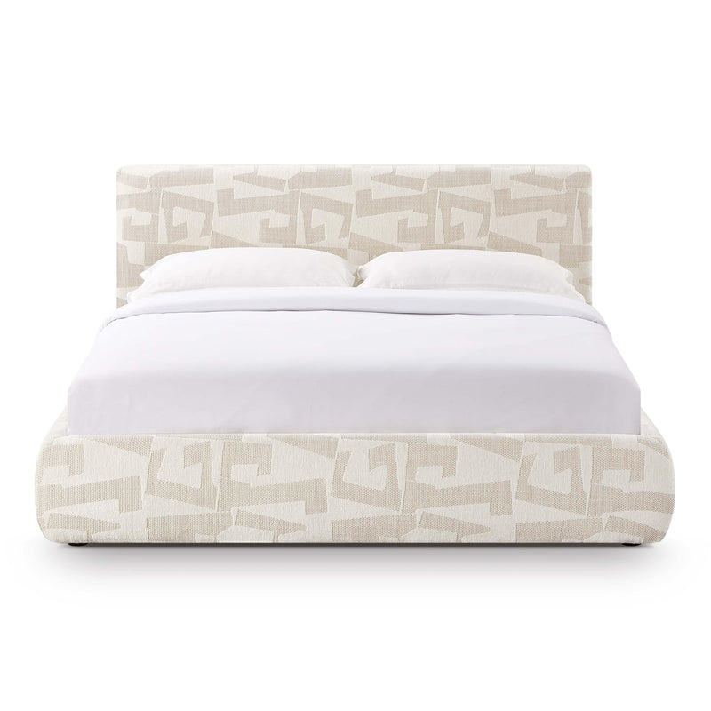 Isla Cream Jacquard Pattern Bed