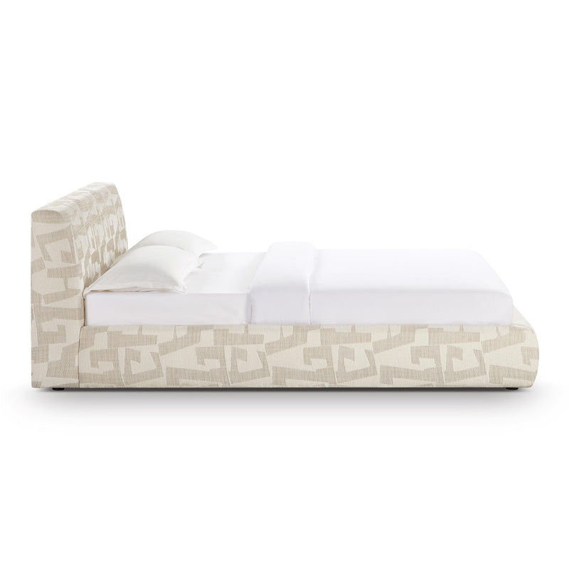 Isla Cream Jacquard Pattern Bed