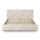 Isla Cream Jacquard Pattern Bed