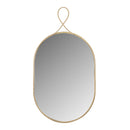 Ravina Braided Brass Oval Wall Mirror