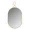 Ravina Braided Brass Oval Wall Mirror