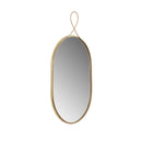 Ravina Braided Brass Oval Wall Mirror