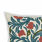 Tulip Embroidered Floral Wool 20" Square Accent Cushion