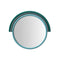 Lally Velvet Round Wall Mirror