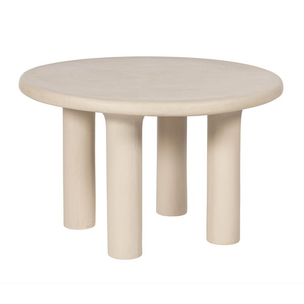 Barbara Cream Textured Indoor / Outdoor 47" Round Dining Table