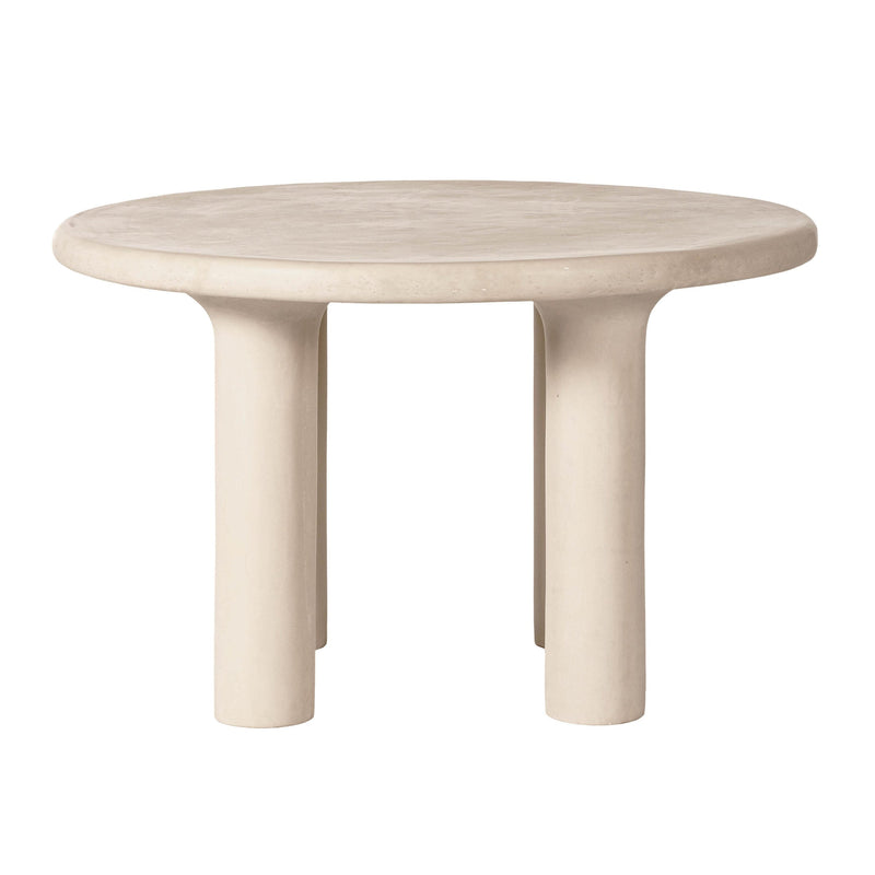 Barbara Cream Textured Indoor / Outdoor 47" Round Dining Table