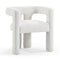 Sloane Bone White Upcycled Fabric Chair