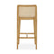 Gerri Performance Tweed and Rattan Counter Stool