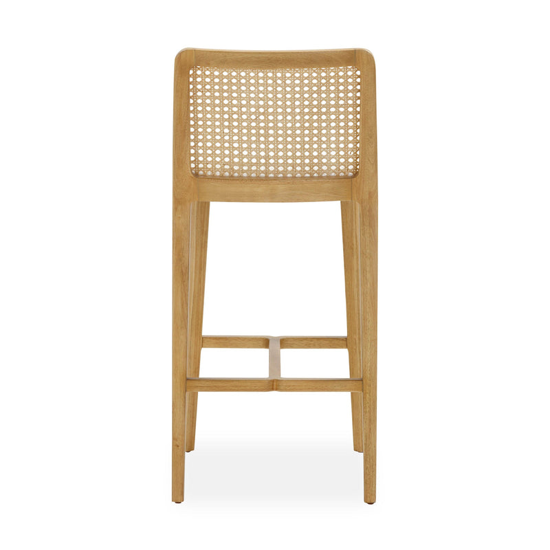 Gerri Performance Tweed and Rattan Counter Stool