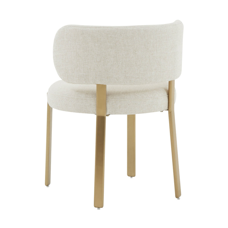 Margaret Cream Linen Dining Chair