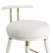 Juniper White Vegan Leather Counter Stool