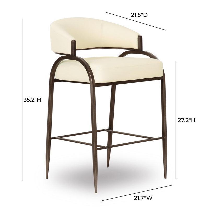 Tatum Performance Vegan Leather Counter Stool