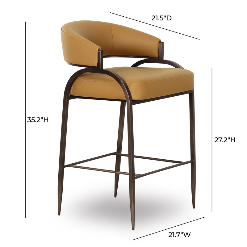 Tatum Performance Vegan Leather Counter Stool