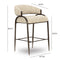 Tatum Cream Textured Performance Boucle Counter Stool