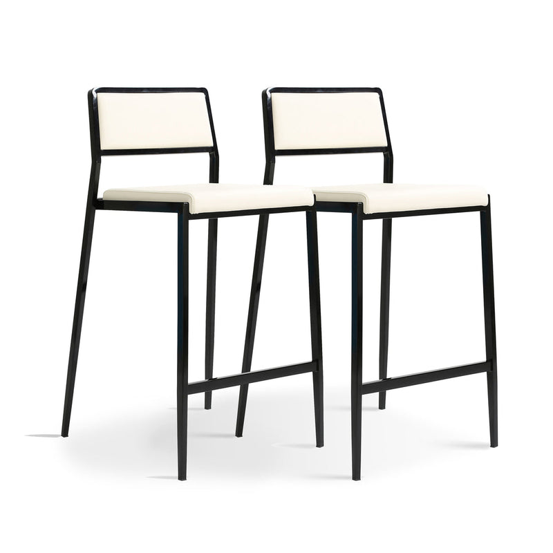 Gale Performance Vegan Leather Stackable Stool - Set of 2