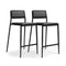 Gale Performance Vegan Leather Stackable Stool - Set of 2