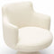 Jeffree Cream Performance Boucle Swivel Dining Chair