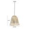 Helen Large White Cotton Tasseled Pendant Lamp