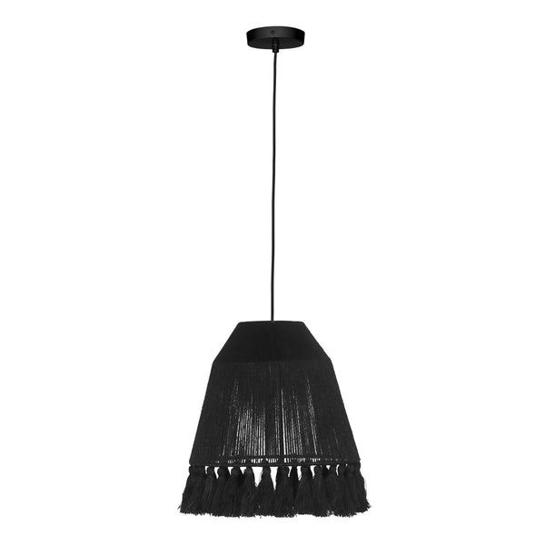 Bokaro Black Jute Pendant Lamp