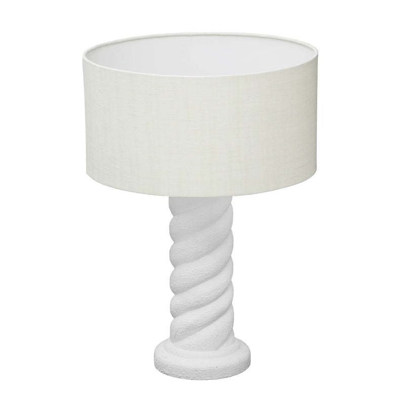 Rapunzel White and Cream Table Lamp