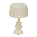 Cream Cotton Mache Table Lamp