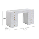 Hollywood White Vanity Desk