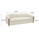 Lina Cream Chenille Textured Sofa