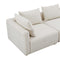 Hangover Cream Boucle Loveseat