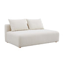 Hangover Cream Boucle Modular Loveseat