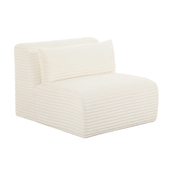 Tarra Fluffy Oversized Corduroy Modular Armless Chair