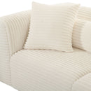 Tarra Fluffy Oversized Corduroy Modular Loveseat