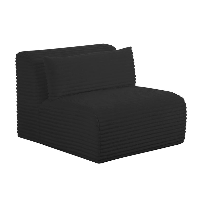 Tarra Fluffy Oversized Corduroy Modular Armless Chair