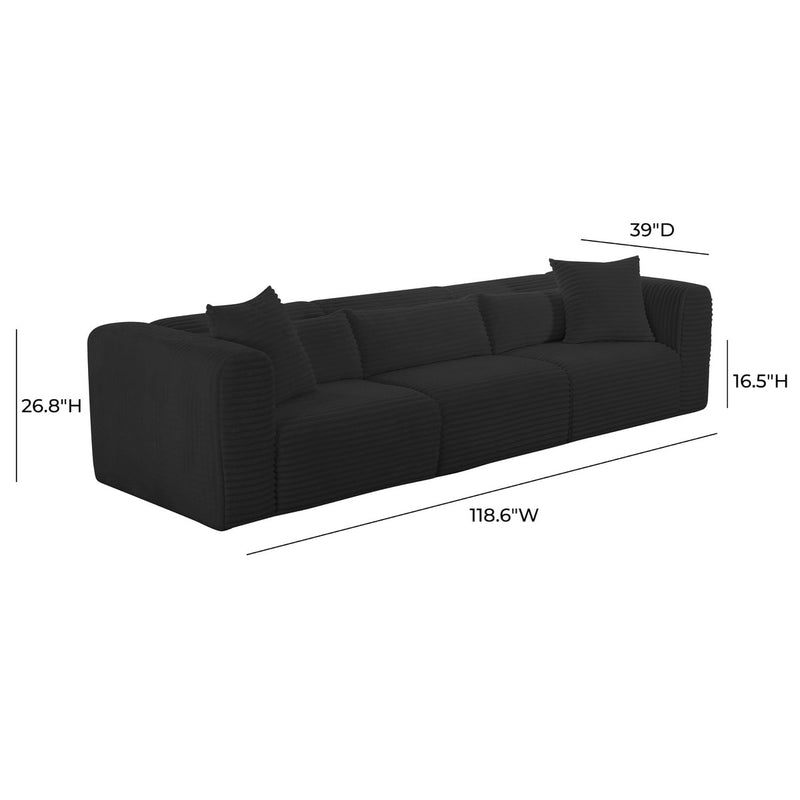 Tarra Fluffy Oversized Corduroy Modular Sofa